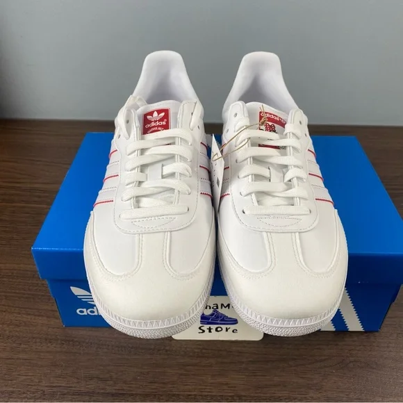 Adidas Originals Samba Vegan x Minnie Mouse White Sneakers GY1890 Men's Sz - Picture 2 of 9